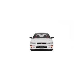 SUBARU IMPREZA WRX TYPE RA STI PURE WHITE 2000 OttO mobile 1:18 Resinemodell (Türen, Motorhaube... nicht zu öffnen!)